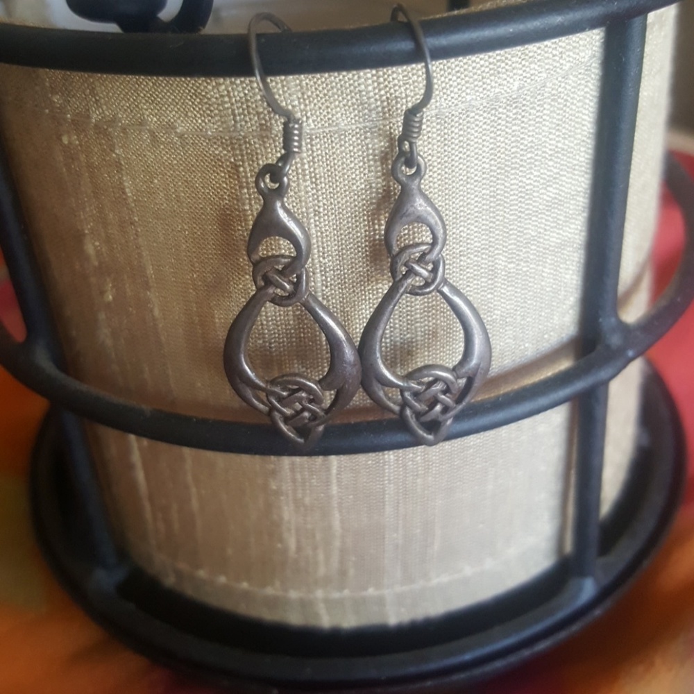 Celtic sterling silver earrings